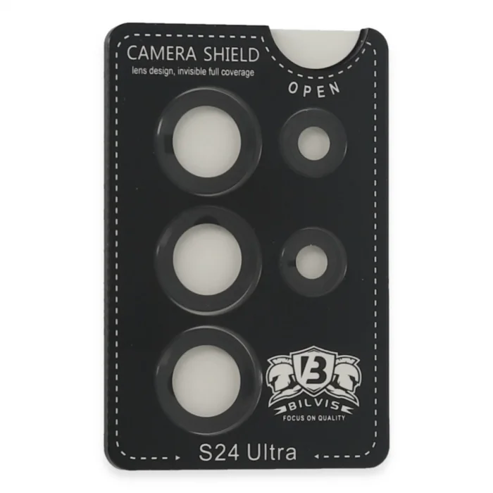 BUĞZ Samsung Galaxy S24 Ultra Bilvis Titan Kamera Lens - Siyah