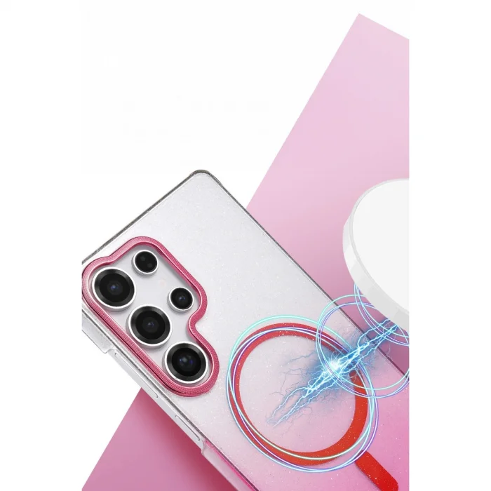 BUĞZ Samsung Galaxy S24 Ultra Glossy Magsafe Kapak - Çöl Titanyum