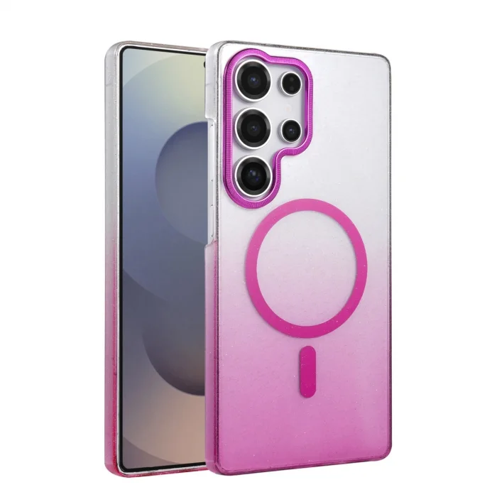 BUĞZ Samsung Galaxy S24 Ultra Glossy Magsafe Kapak - Mor