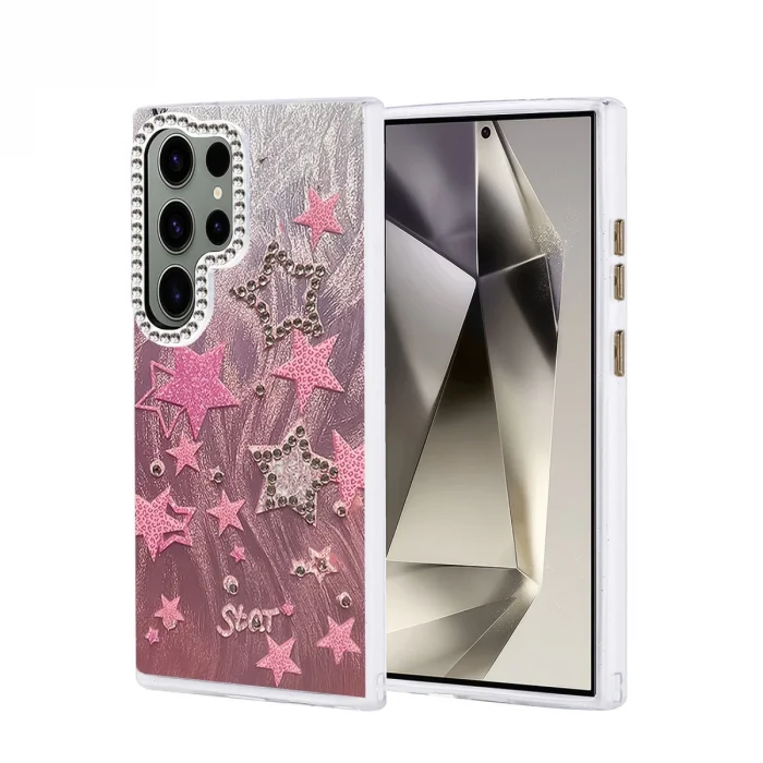 BUĞZ Samsung Galaxy S24 Ultra Kılıf Blade Aynalı Desenli Kapak - Desen 7