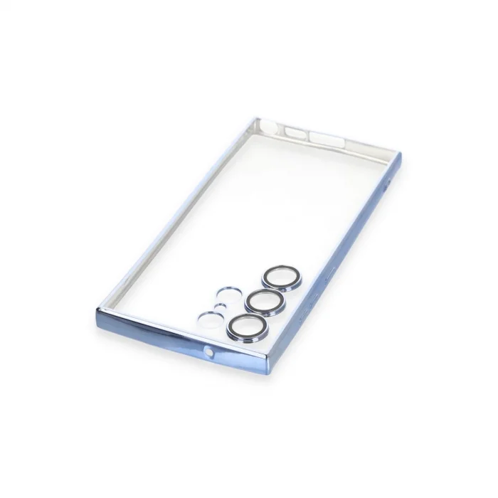 BUĞZ Samsung Galaxy S24 Ultra Kılıf Razer Lensli Silikon - Gold