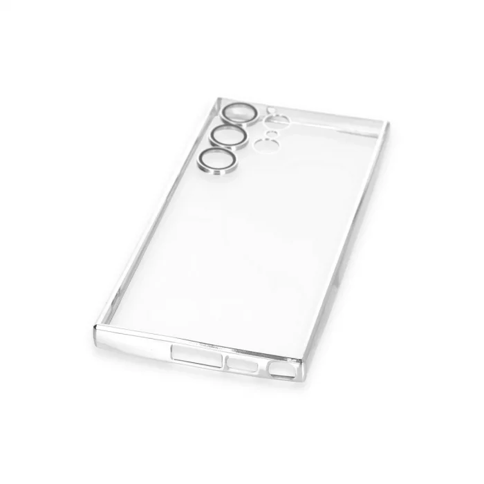 BUĞZ Samsung Galaxy S24 Ultra Kılıf Razer Lensli Silikon - Mor