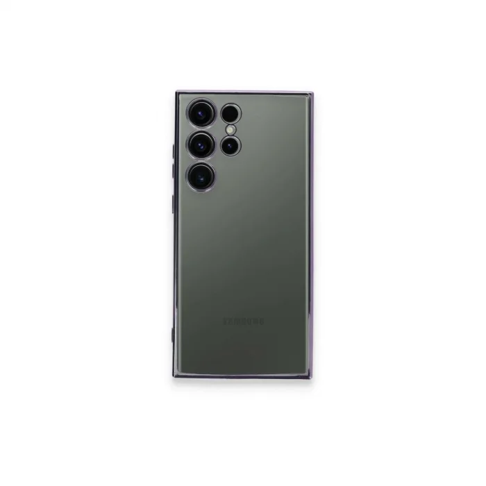 BUĞZ Samsung Galaxy S24 Ultra Kılıf Razer Lensli Silikon - Siyah