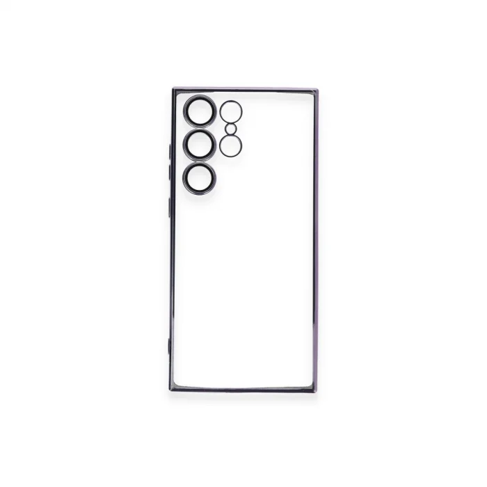 BUĞZ Samsung Galaxy S24 Ultra Kılıf Razer Lensli Silikon - Siyah