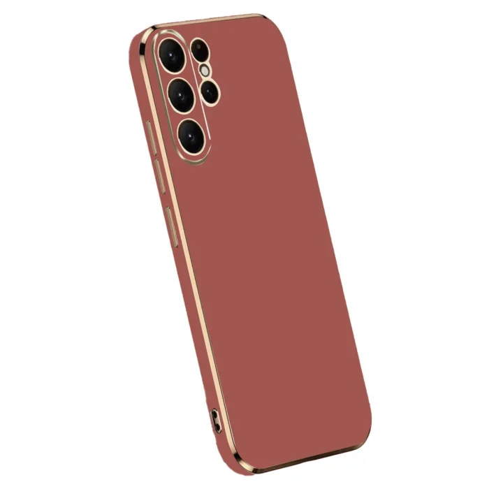 BUĞZ Samsung Galaxy S24 Ultra Kılıf Volet Silikon - Kırmızı