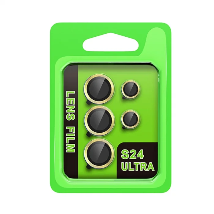 BUĞZ Samsung Galaxy S24 Ultra Raze Metal Kamera Lens - Sarı