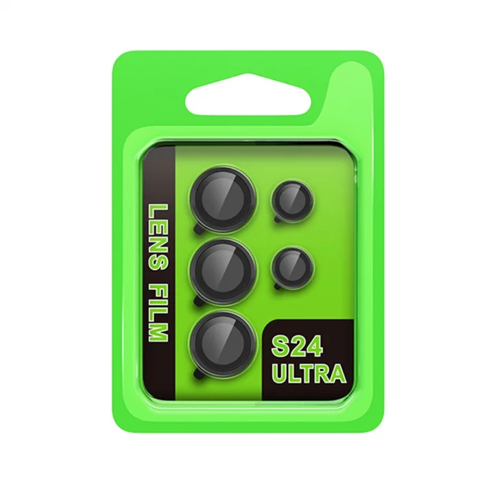 BUĞZ Samsung Galaxy S24 Ultra Raze Metal Kamera Lens - Siyah