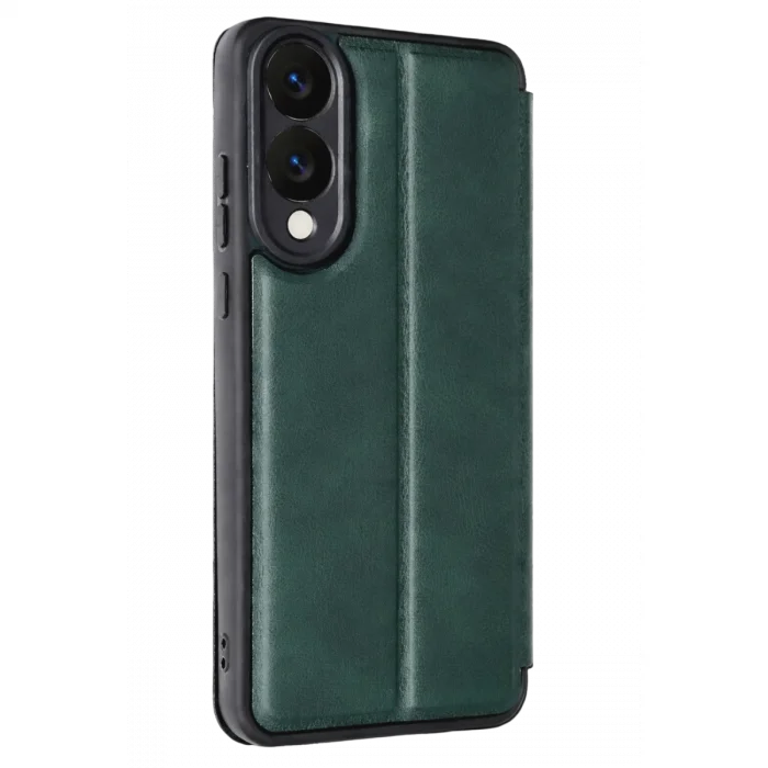 BUĞZ Samsung Galaxy S25 Edge Flip Cover - Koyu Yeşil