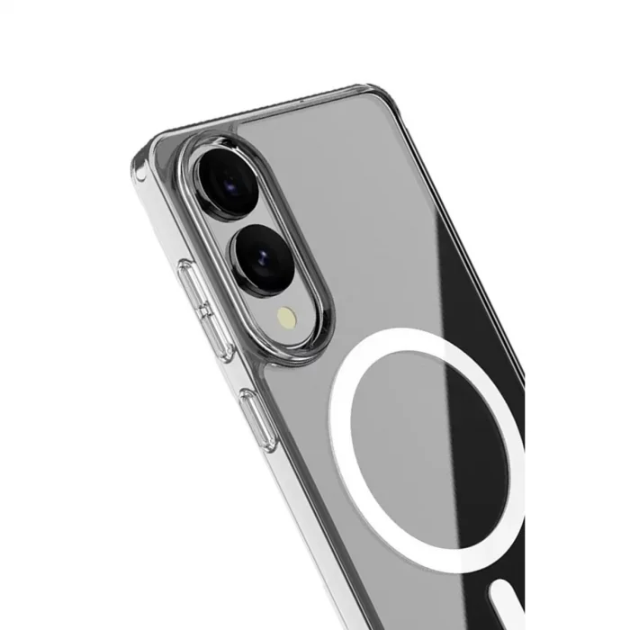 BUĞZ Samsung Galaxy S25 Edge Kılıf Magneticsafe Şeffaf Silikon - Şeffaf