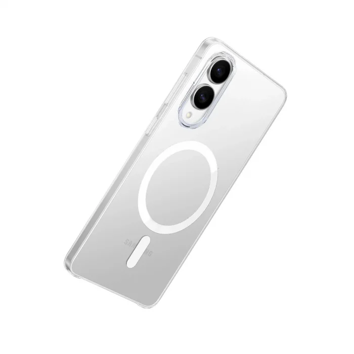 BUĞZ Samsung Galaxy S25 Edge Kılıf Pc Zara Magsafe Şeffaf Kılıf - Şeffaf