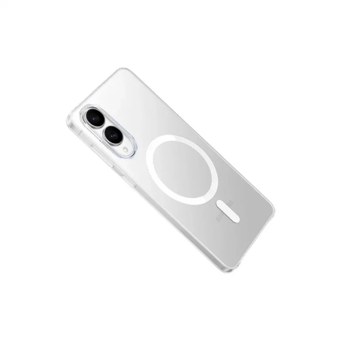 BUĞZ Samsung Galaxy S25 Edge Kılıf Pc Zara Magsafe Şeffaf Kılıf - Şeffaf