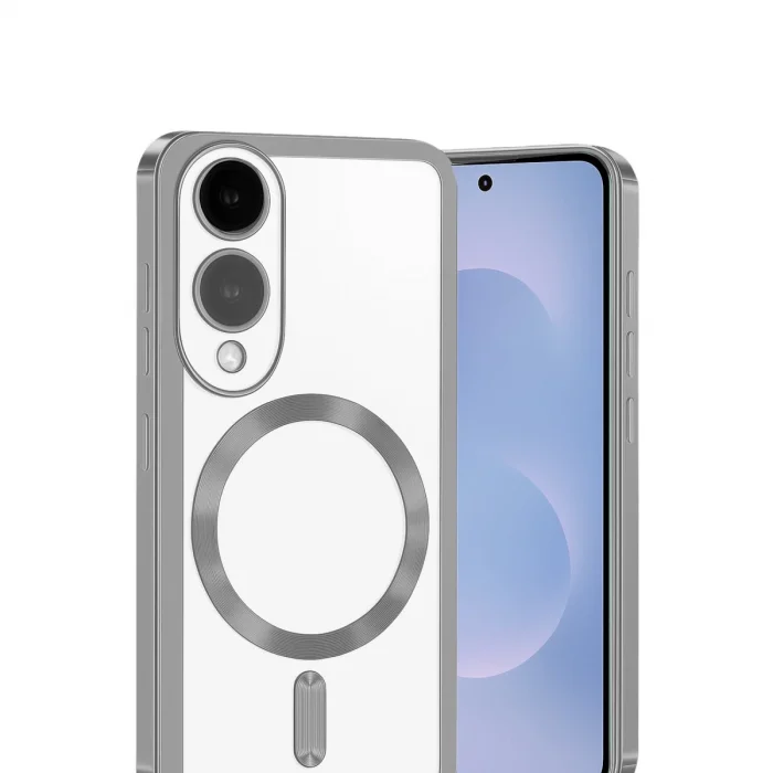 BUĞZ Samsung Galaxy S25 Edge Kross Magneticsafe Kapak - Gümüş