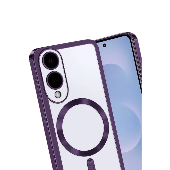 BUĞZ Samsung Galaxy S25 Edge Kross Magneticsafe Kapak - Mor