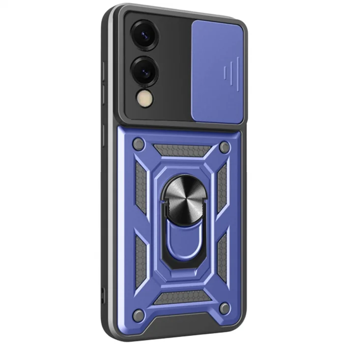 BUĞZ Samsung Galaxy S25 Edge Pars Lens Yüzüklü Silikon - Lacivert