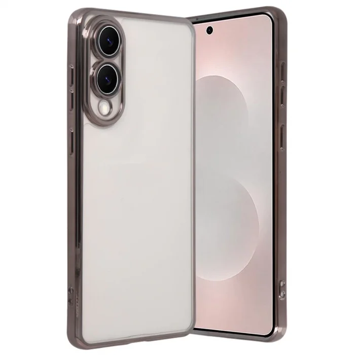 BUĞZ Samsung Galaxy S25 Edge Razer Lensli Silikon - Titan Gri