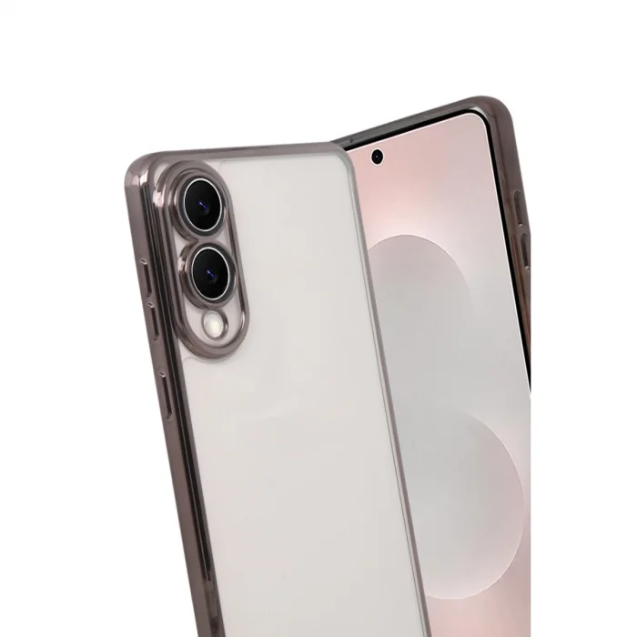 BUĞZ Samsung Galaxy S25 Edge Razer Lensli Silikon - Titan Gri