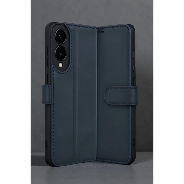 BUĞZ Samsung Galaxy S25 Edge Trend S Plus Kapaklı Kılıf - Lacivert