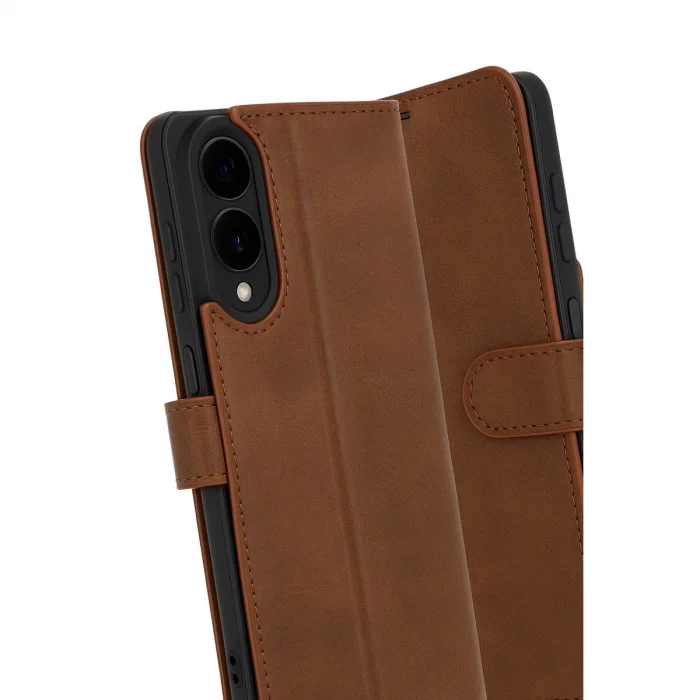 BUĞZ Samsung Galaxy S25 Edge Trend S Plus Kapaklı Kılıf - Taba