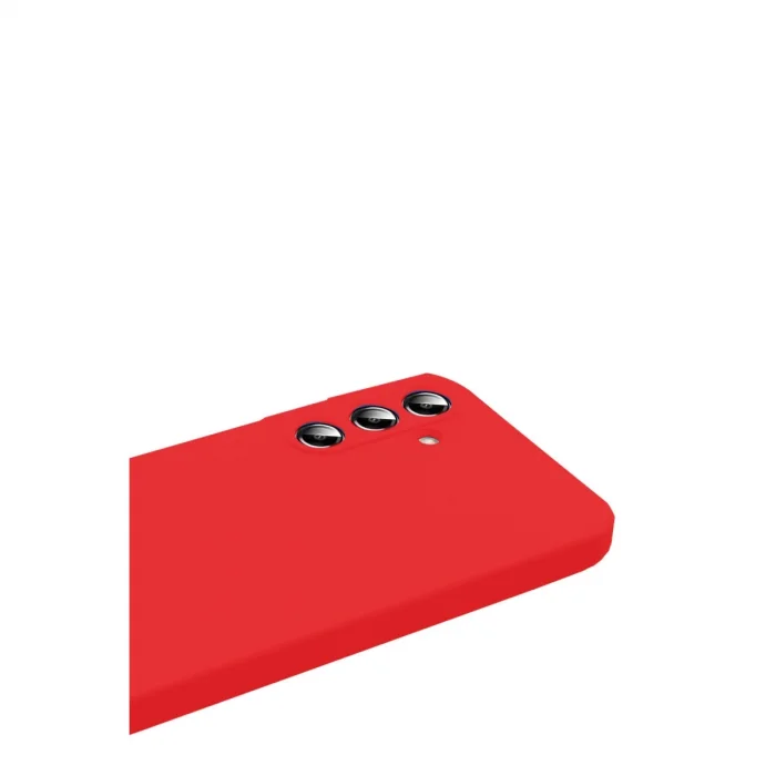 BUĞZ Samsung Galaxy S25 Fe Nano İçi Kadife Silikon - Kırmızı