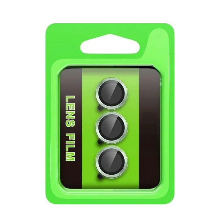 BUĞZ Samsung Galaxy S25 Fe Raze Metal Kamera Lens - Yeşil