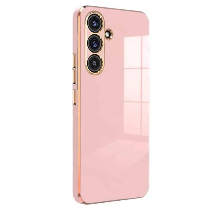 BUĞZ Samsung Galaxy S25 Kılıf Volet Silikon - Pembe