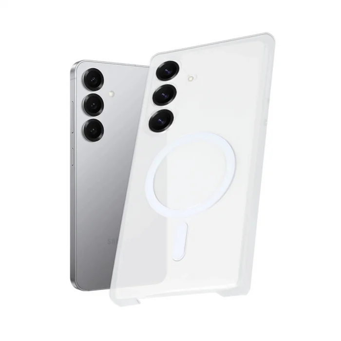 BUĞZ Samsung Galaxy S25 Plus Kılıf Pc Zara Magsafe Şeffaf Kılıf - Şeffaf