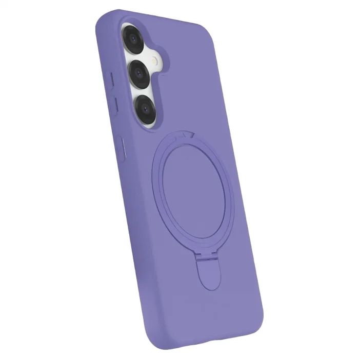 BUĞZ Samsung Galaxy S25 Regal Magsafe Standlı Kapak - Lila