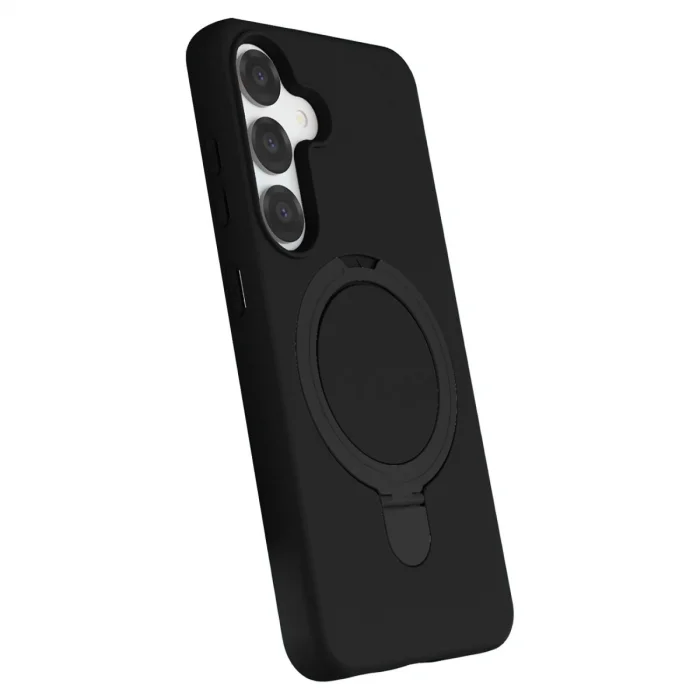 BUĞZ Samsung Galaxy S25 Regal Magsafe Standlı Kapak - Siyah