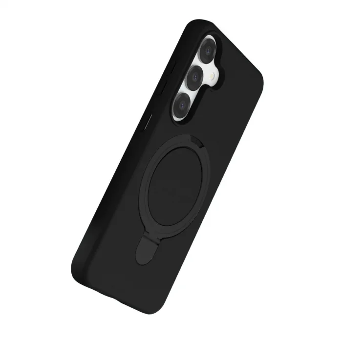 BUĞZ Samsung Galaxy S25 Regal Magsafe Standlı Kapak - Siyah