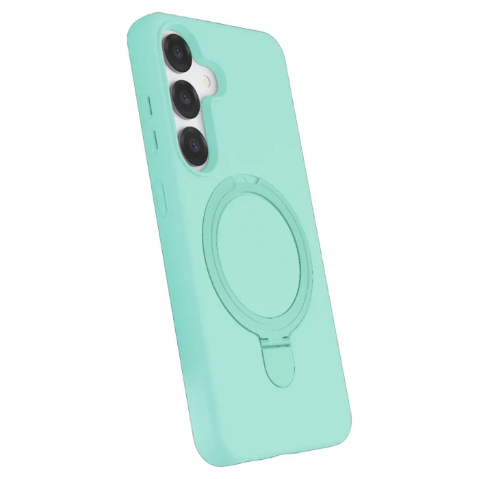 BUĞZ Samsung Galaxy S25 Regal Magsafe Standlı Kapak - Su Yeşili