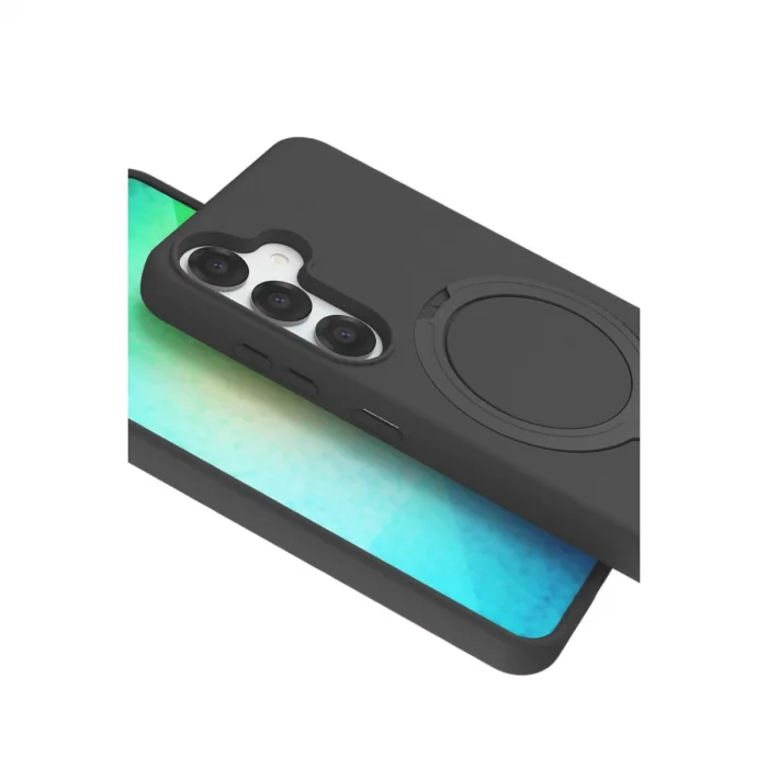 BUĞZ Samsung Galaxy S25 Regal Magsafe Standlı Kapak - Titan Gri