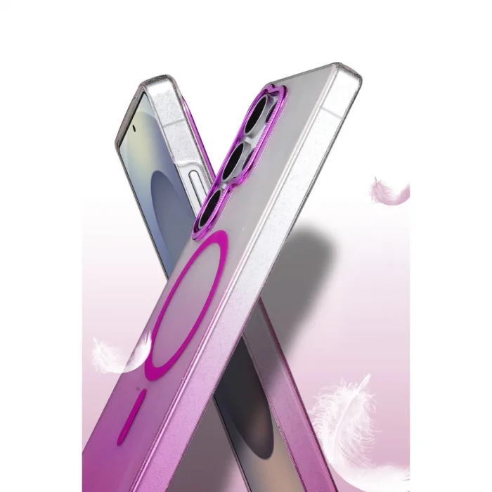 BUĞZ Samsung Galaxy S25 Ultra Glossy Magsafe Kapak - Mavi