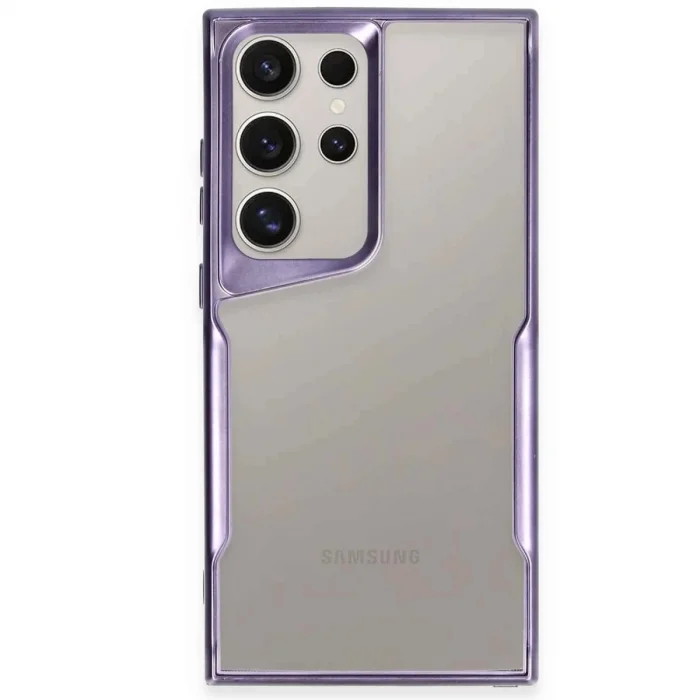 BUĞZ Samsung Galaxy S25 Ultra Kılıf Boyi Silikon Kapak - Derin Mor