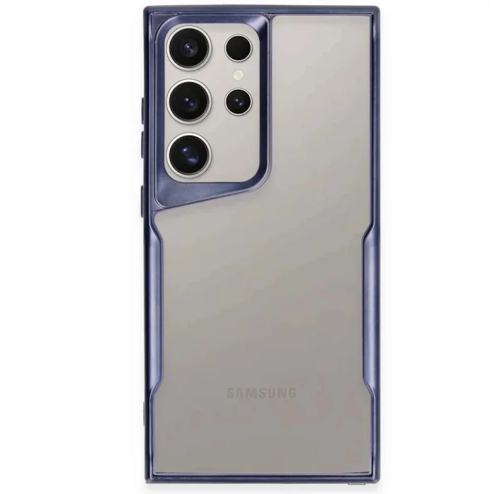 BUĞZ Samsung Galaxy S25 Ultra Kılıf Boyi Silikon Kapak - Lacivert