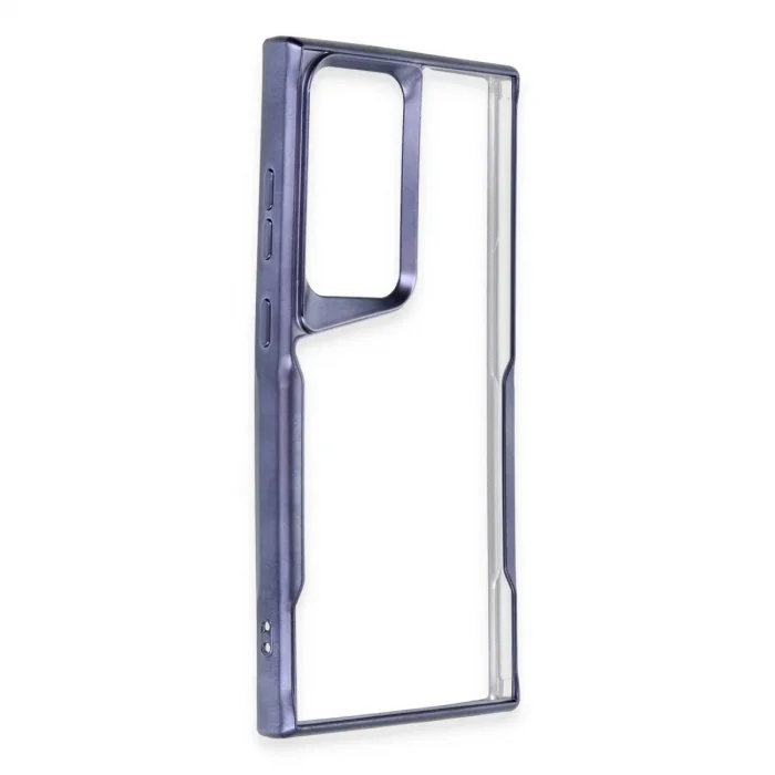 BUĞZ Samsung Galaxy S25 Ultra Kılıf Boyi Silikon Kapak - Lacivert