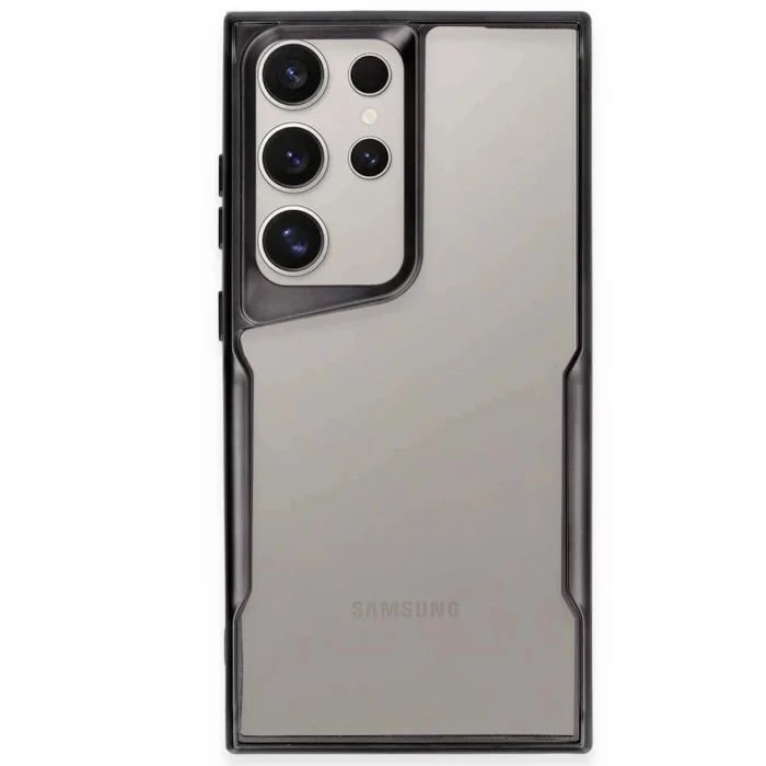 BUĞZ Samsung Galaxy S25 Ultra Kılıf Boyi Silikon Kapak - Siyah