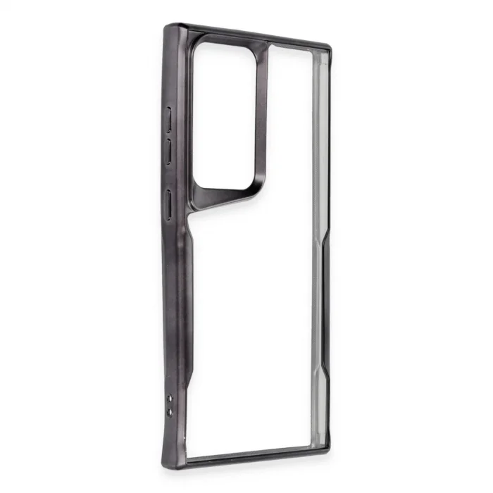 BUĞZ Samsung Galaxy S25 Ultra Kılıf Boyi Silikon Kapak - Siyah