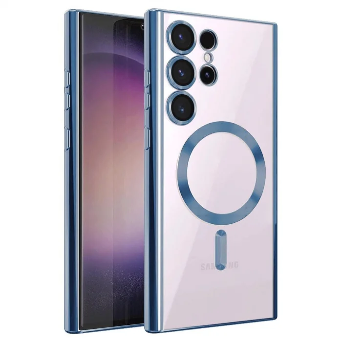 BUĞZ Samsung Galaxy S25 Ultra Kılıf Kross Magneticsafe Kapak - Sierra Blue
