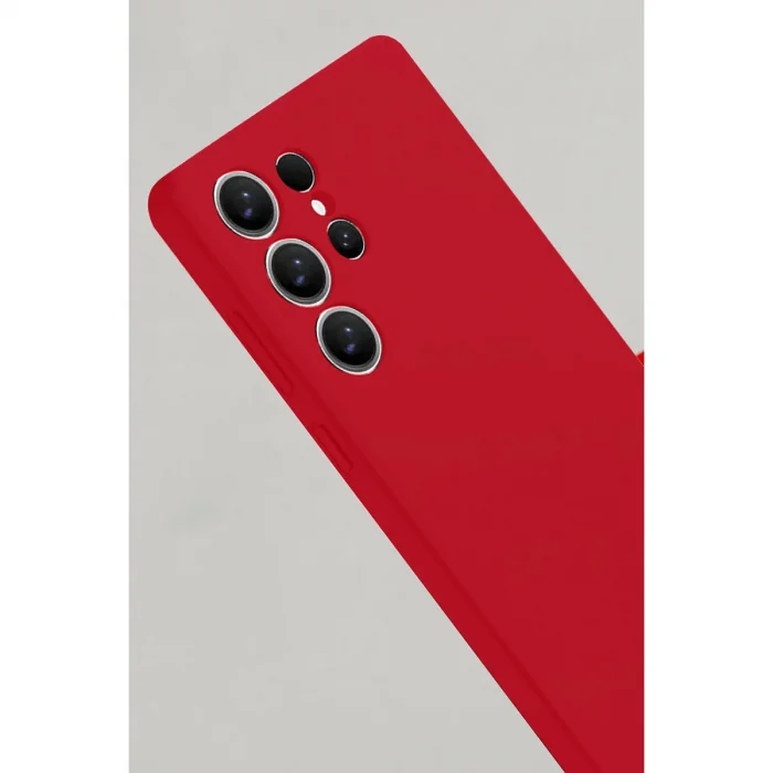 BUĞZ Samsung Galaxy S25 Ultra Kılıf Nano İçi Kadife Silikon - Kırmızı