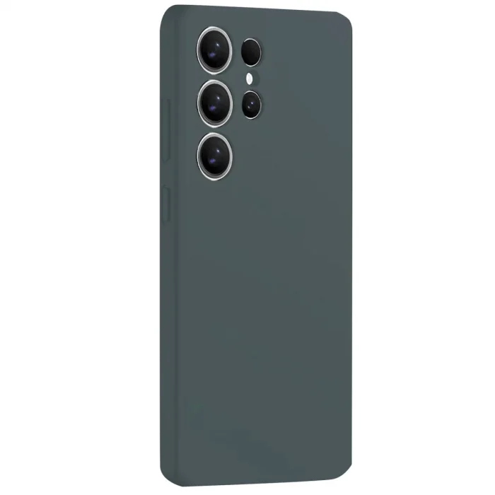 BUĞZ Samsung Galaxy S25 Ultra Kılıf Nano İçi Kadife Silikon - Koyu Yeşil