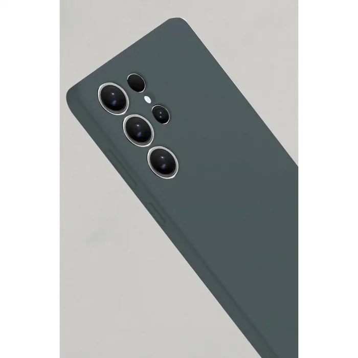 BUĞZ Samsung Galaxy S25 Ultra Kılıf Nano İçi Kadife Silikon - Koyu Yeşil