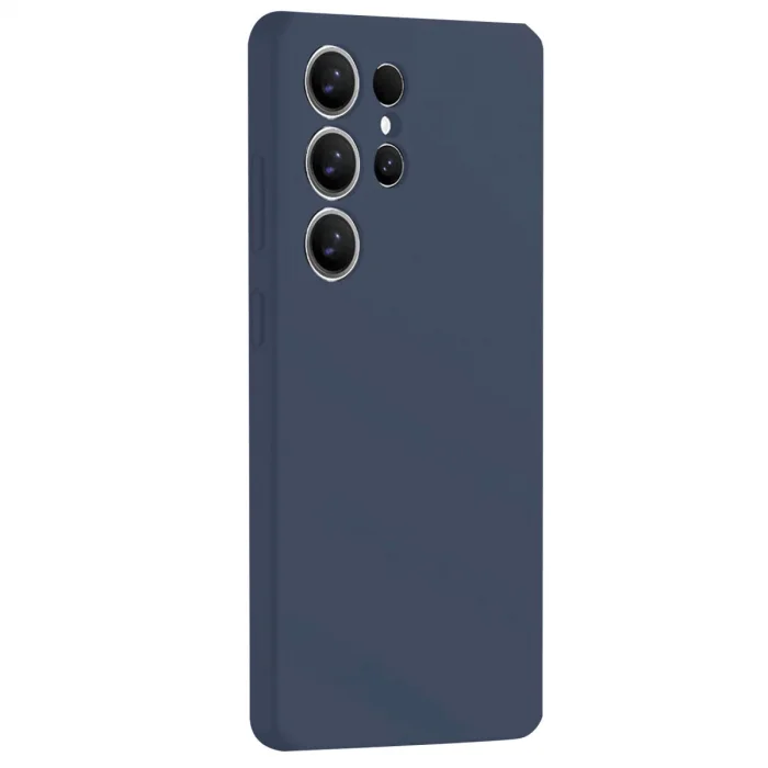 BUĞZ Samsung Galaxy S25 Ultra Kılıf Nano İçi Kadife Silikon - Lacivert
