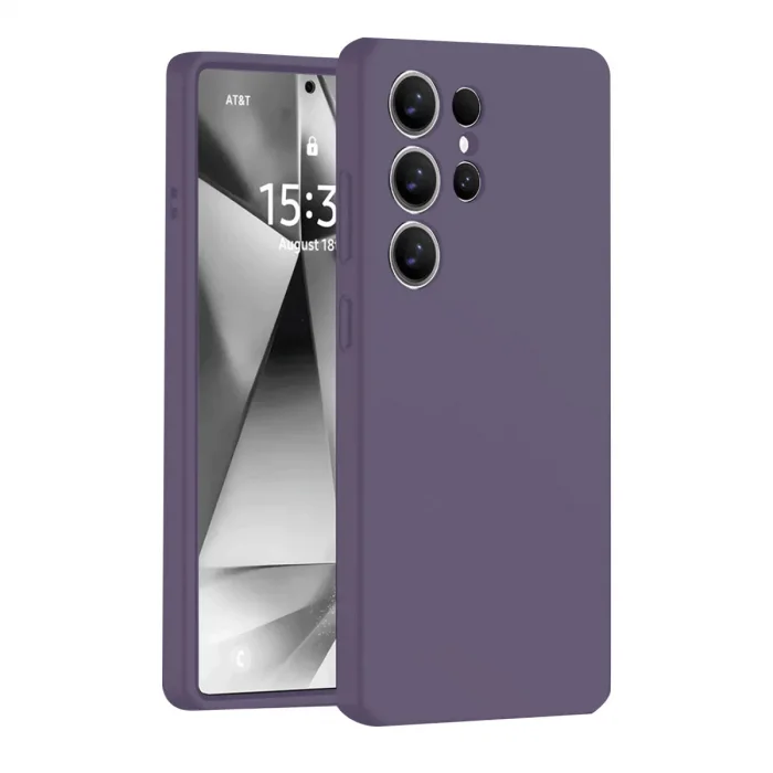 BUĞZ Samsung Galaxy S25 Ultra Kılıf Nano İçi Kadife Silikon - Mor