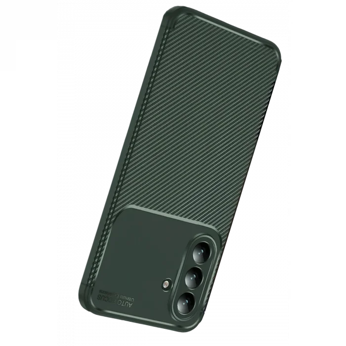 BUĞZ Samsung Galaxy S26 Auto Focus Karbon Kapak - Koyu Yeşil
