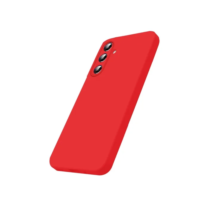 BUĞZ Samsung Galaxy S26 Nano İçi Kadife Silikon - Kırmızı