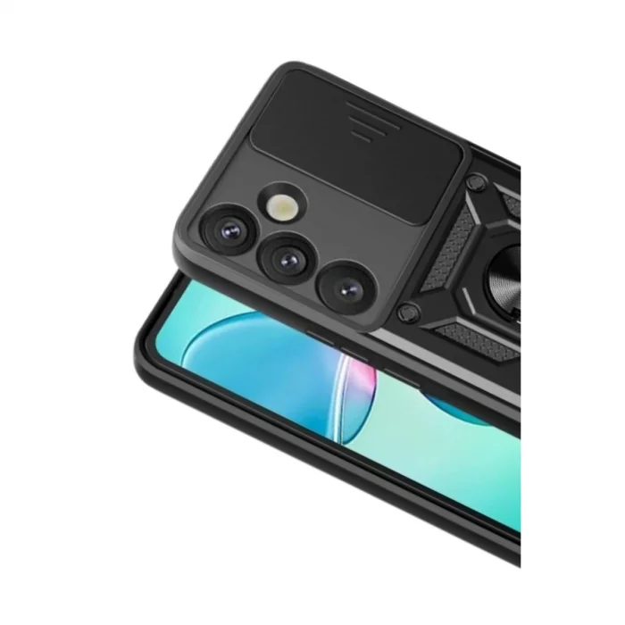 BUĞZ Samsung Galaxy S26 Pars Lens Yüzüklü Silikon - Siyah