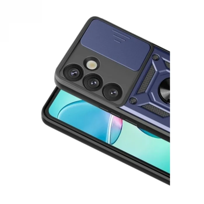 BUĞZ Samsung Galaxy S26 Plus Pars Lens Yüzüklü Silikon - Lacivert