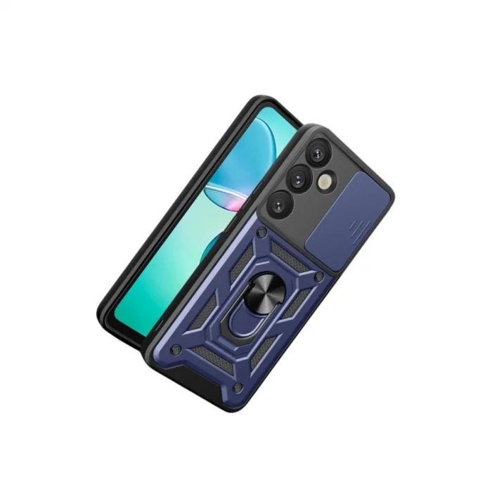 BUĞZ Samsung Galaxy S26 Plus Pars Lens Yüzüklü Silikon - Lacivert