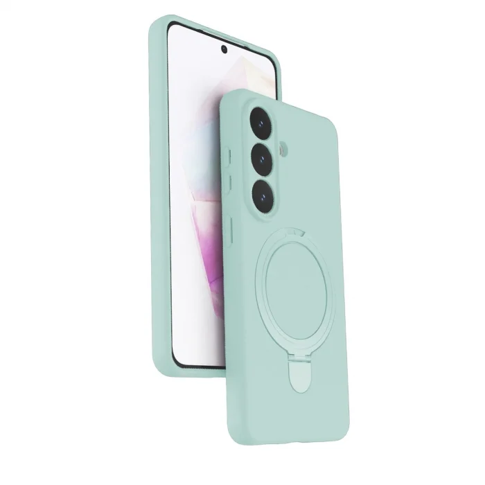 BUĞZ Samsung Galaxy S26 Plus Regal Magsafe Standlı Kapak - Su Yeşili