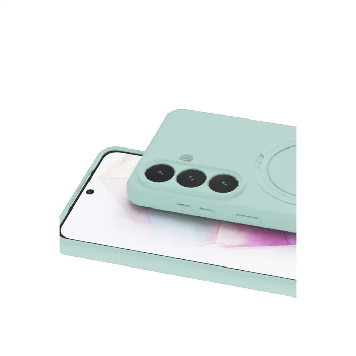 BUĞZ Samsung Galaxy S26 Plus Regal Magsafe Standlı Kapak - Su Yeşili